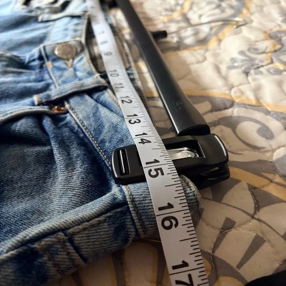 Free People Pearl Bejeweled Straight leg distressed jeans, 29 - Picture 7 of 14